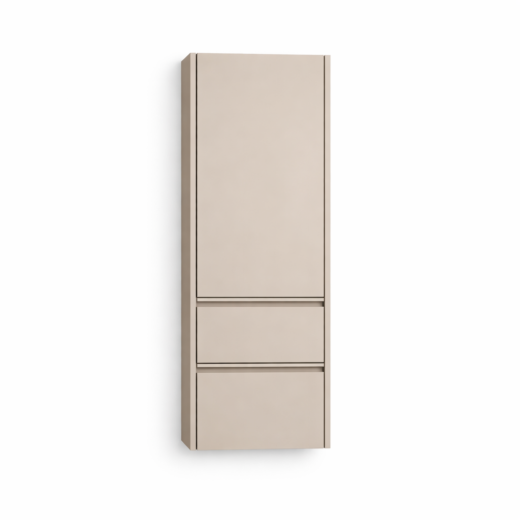 Шкаф колона JOY с две чекмеджета, цвят Light Grey