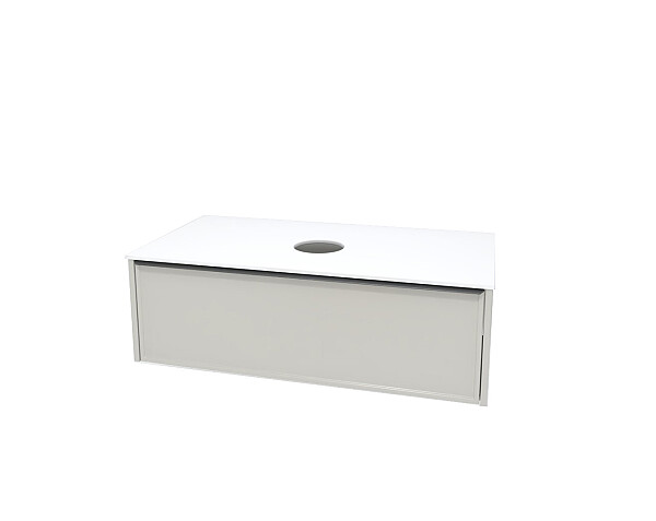 Долен шкаф за баня ORPHIA 100 см, без купа, цвят Light Grey
