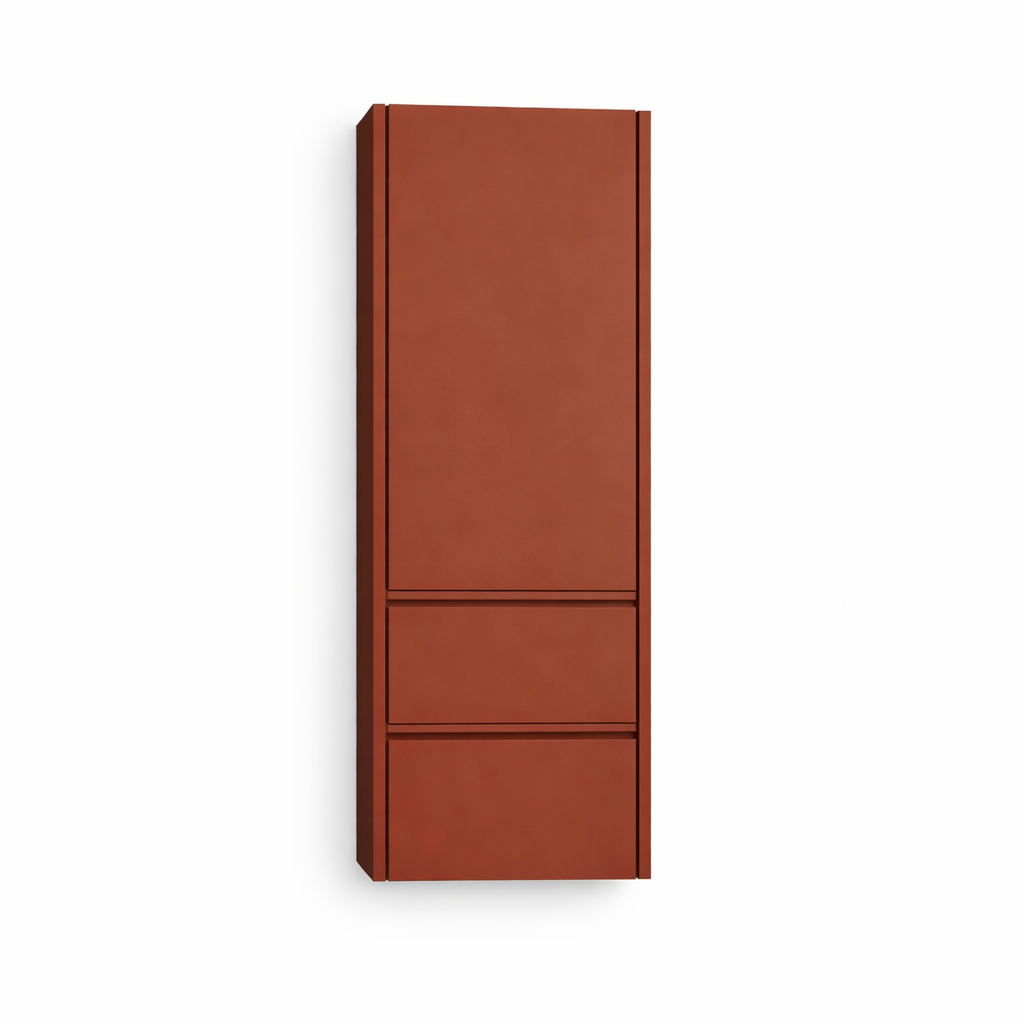 Шкаф колона JOY с две чекмеджета, цвят Ceramic Red